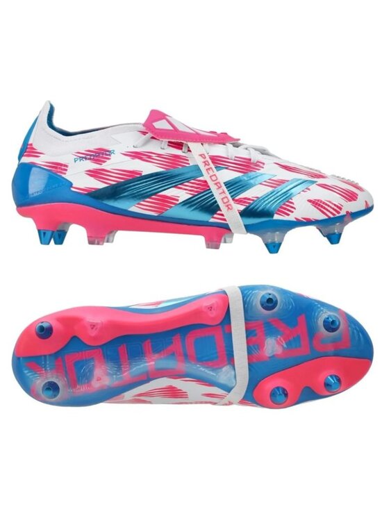 adidas Predator Elite FT SG  Size Mens 6 Soccer Shoes White Blue Pink IH5656 NEW main image 6